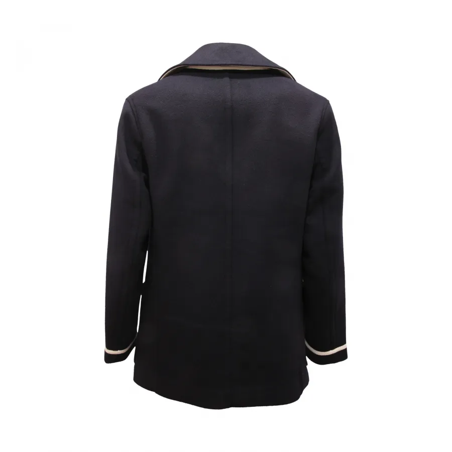 0218AV CAPPOTTO DOPPIOPETTO UOMO EMPORIO ARMANI MAN COAT BLUE