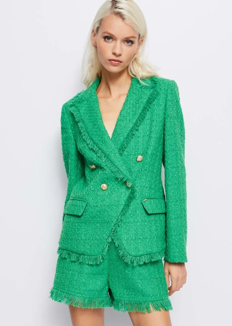 Blazer doppiopetto bouclé