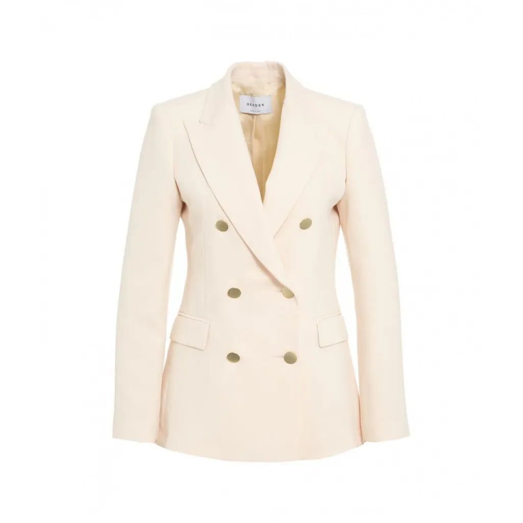 Blazer doppiopetto crema