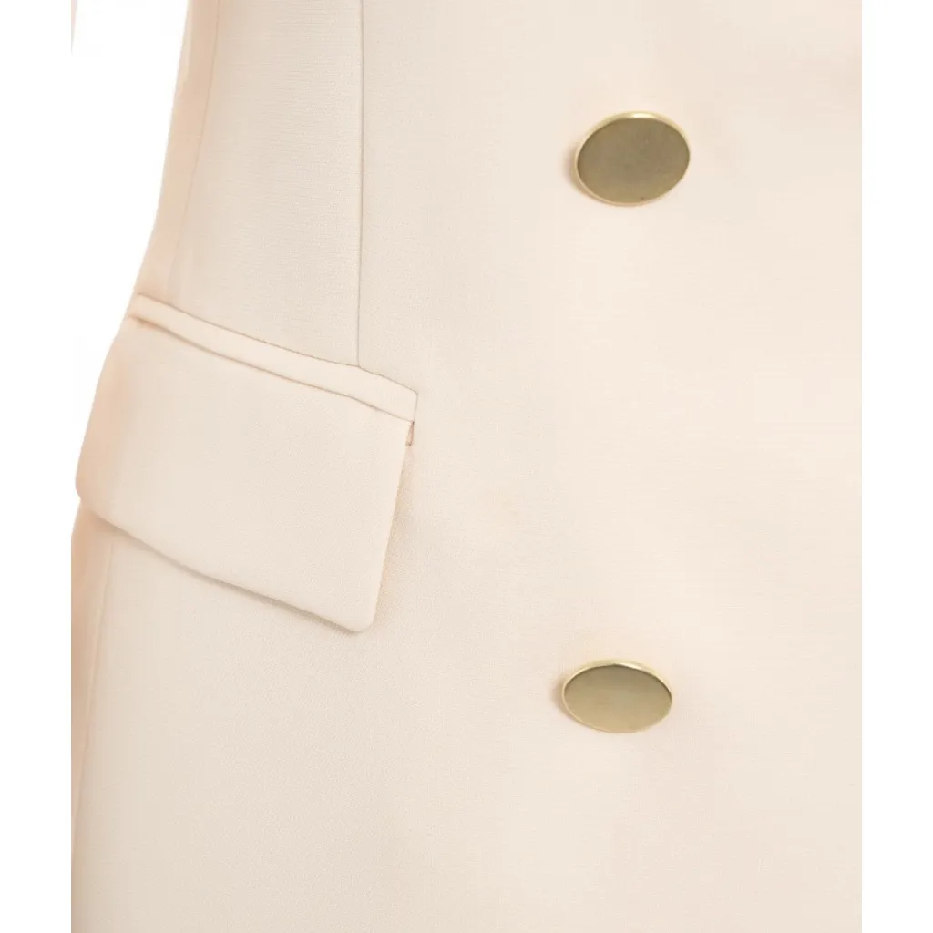 Blazer doppiopetto crema