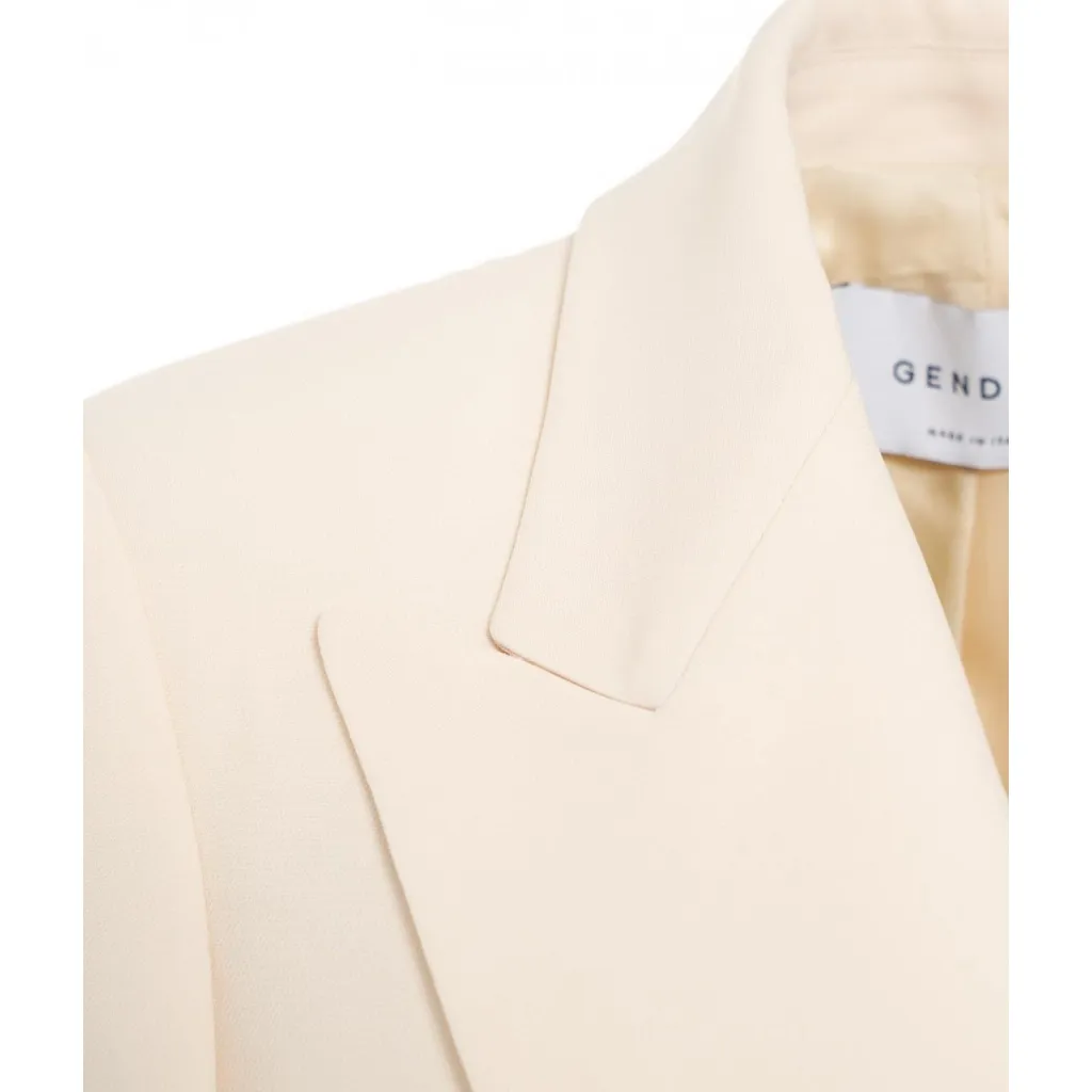 Blazer doppiopetto crema