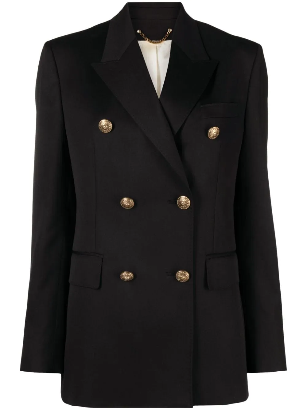 Blazer doppiopetto in nero - donna