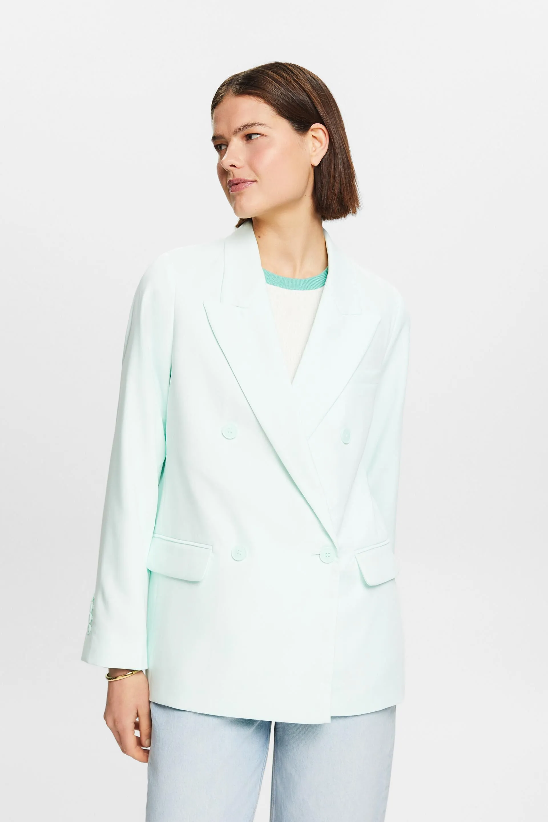 Blazer doppiopetto in rasatello