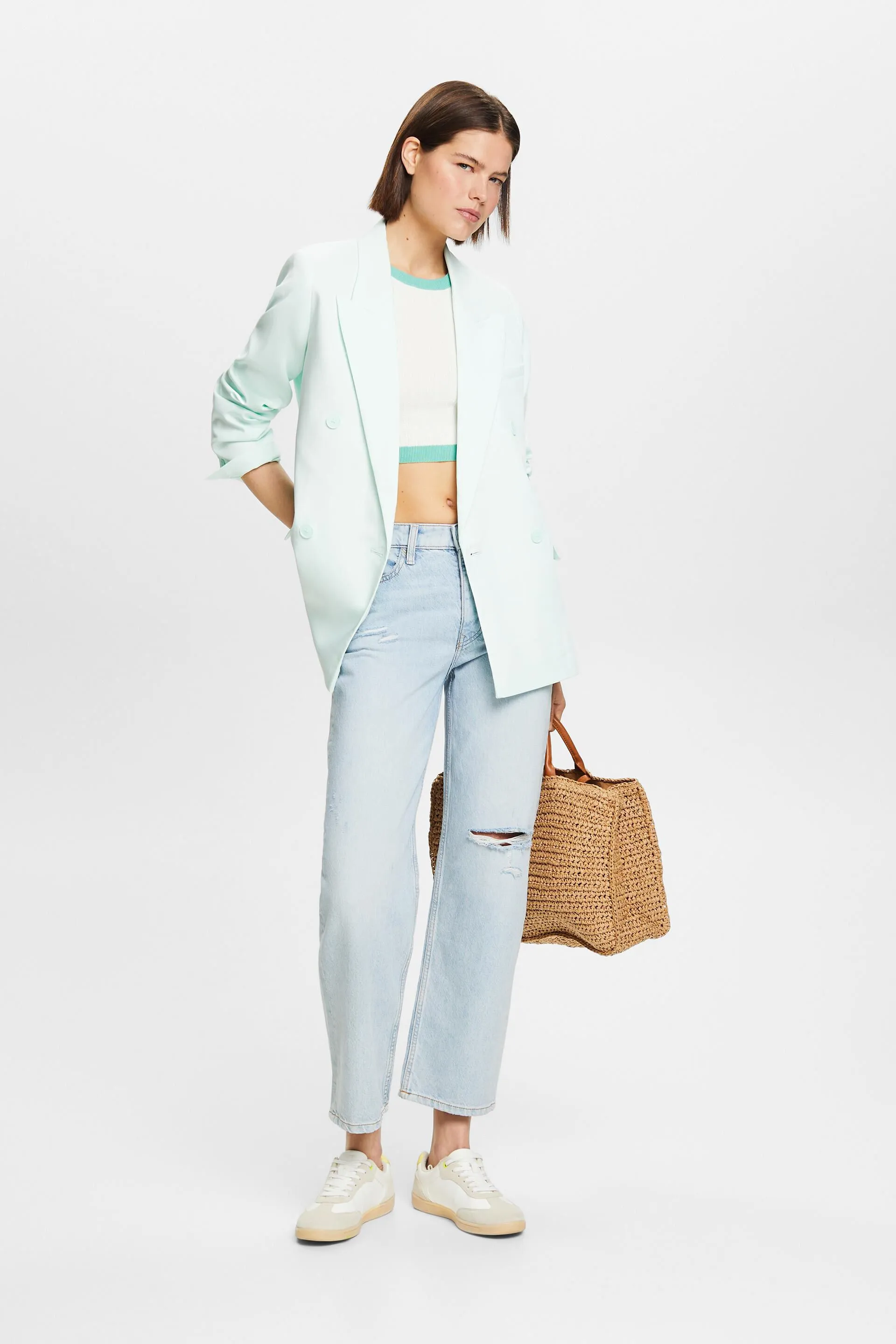 Blazer doppiopetto in rasatello