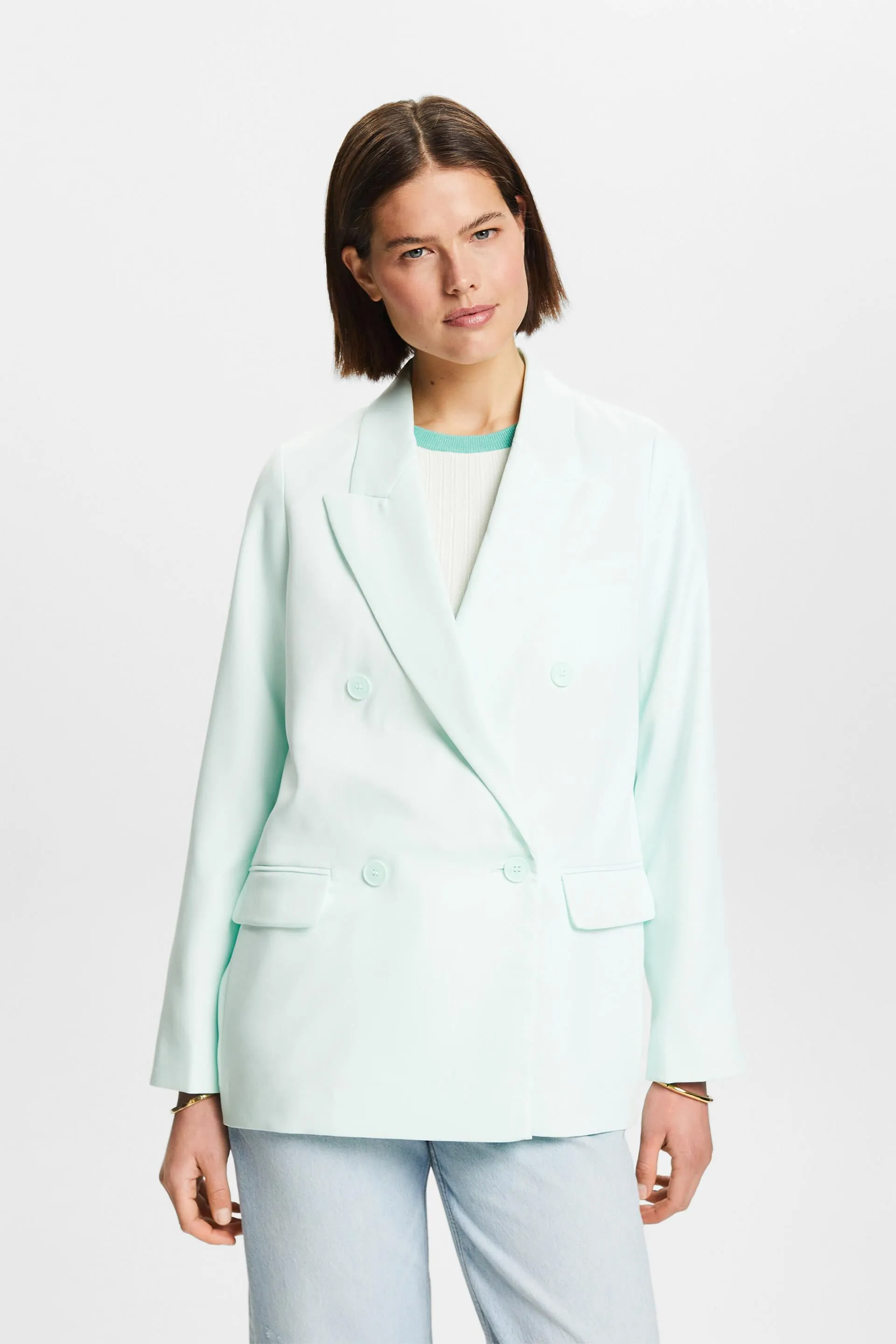 Blazer doppiopetto in rasatello