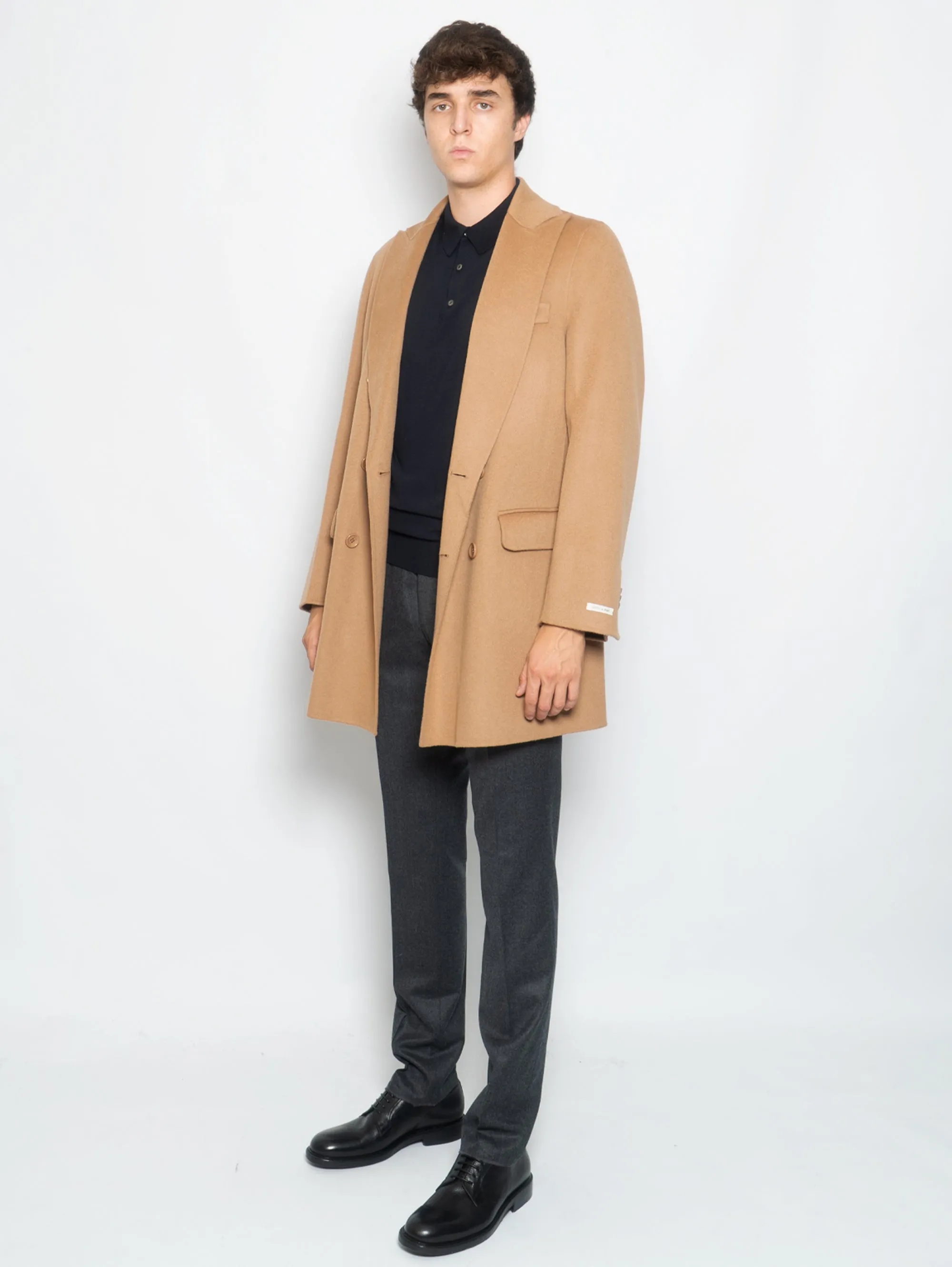 Cappotto Doppiopetto in Double Gregorio Sughero