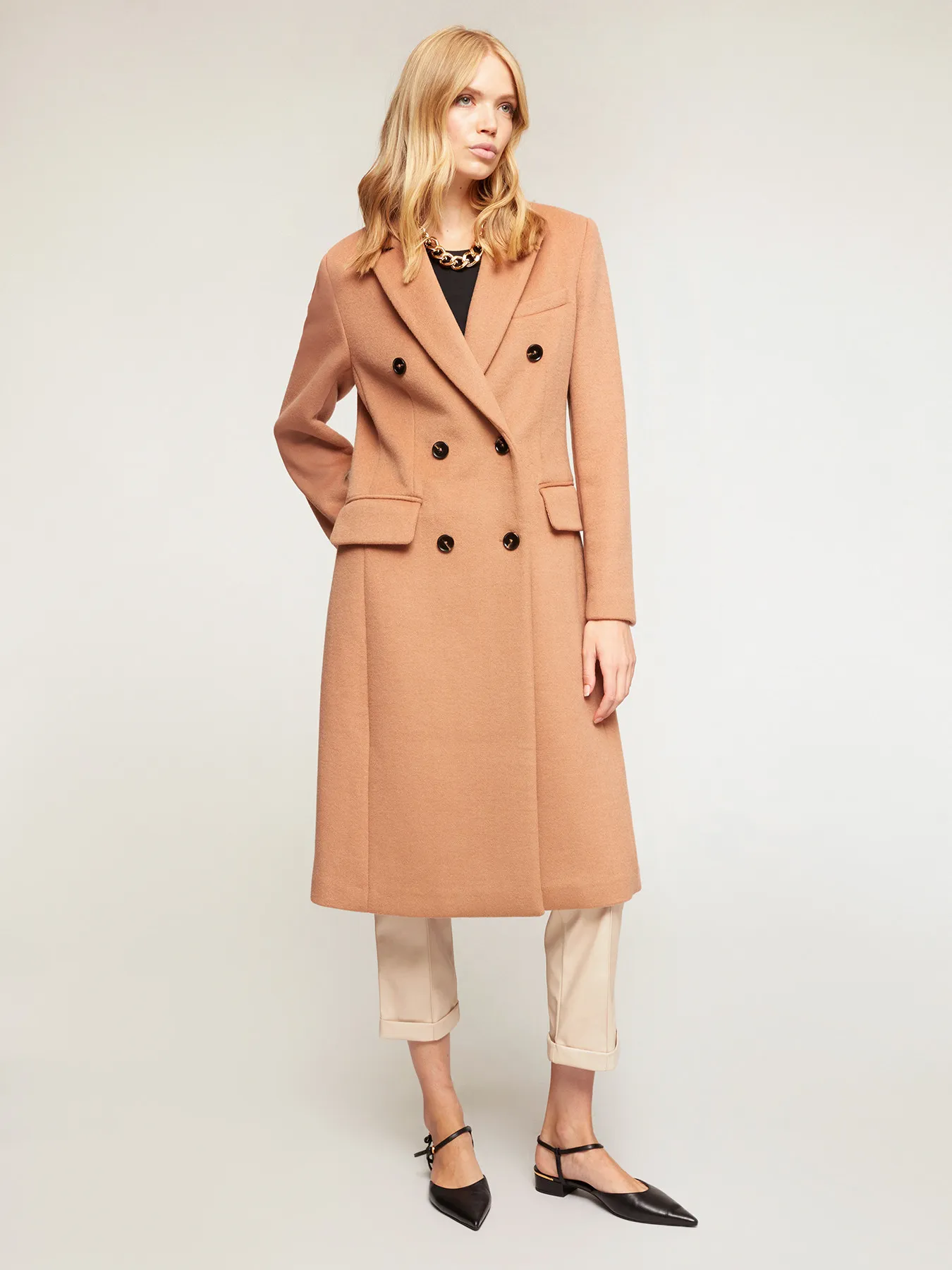 Cappotto doppiopetto in panno