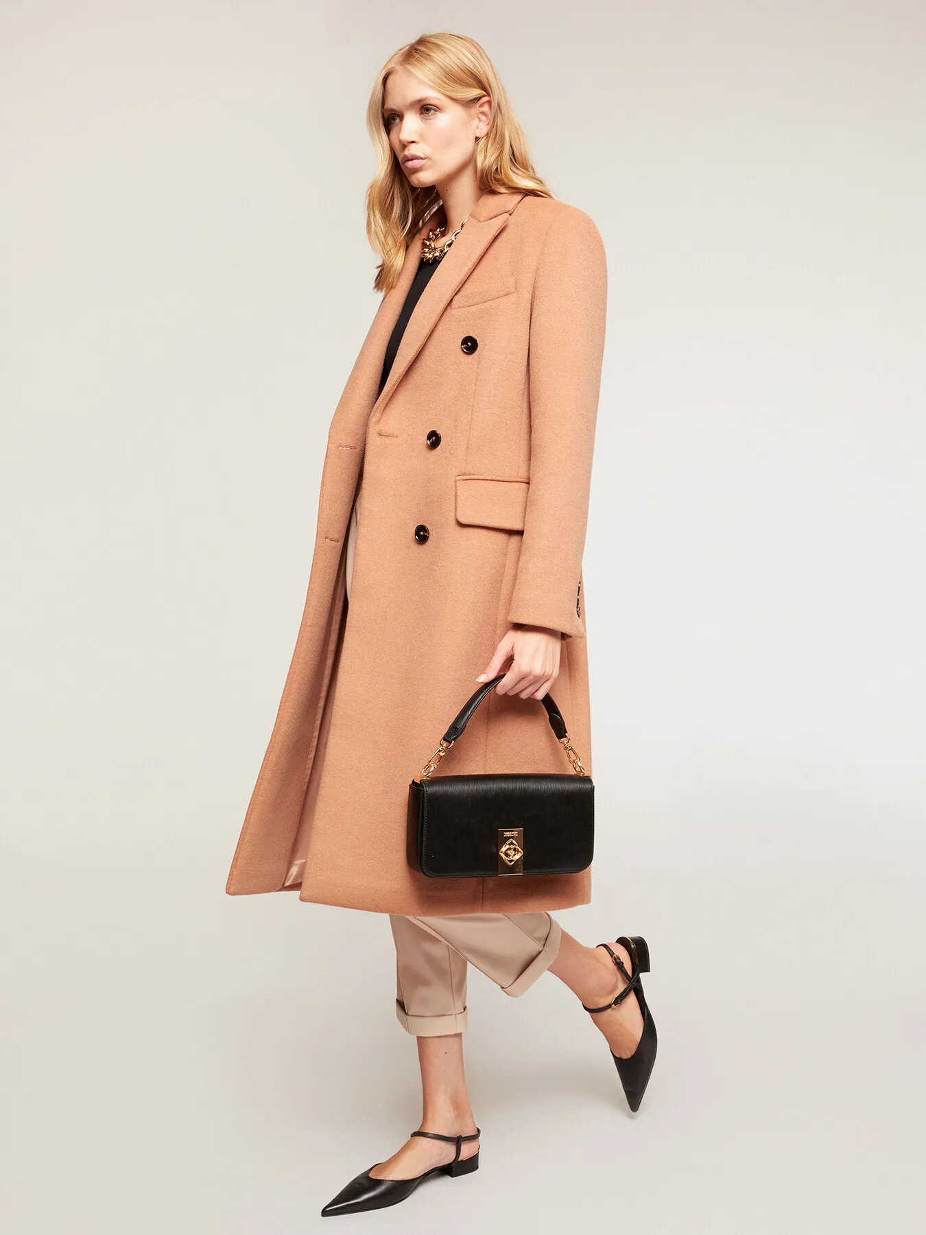 Cappotto doppiopetto in panno