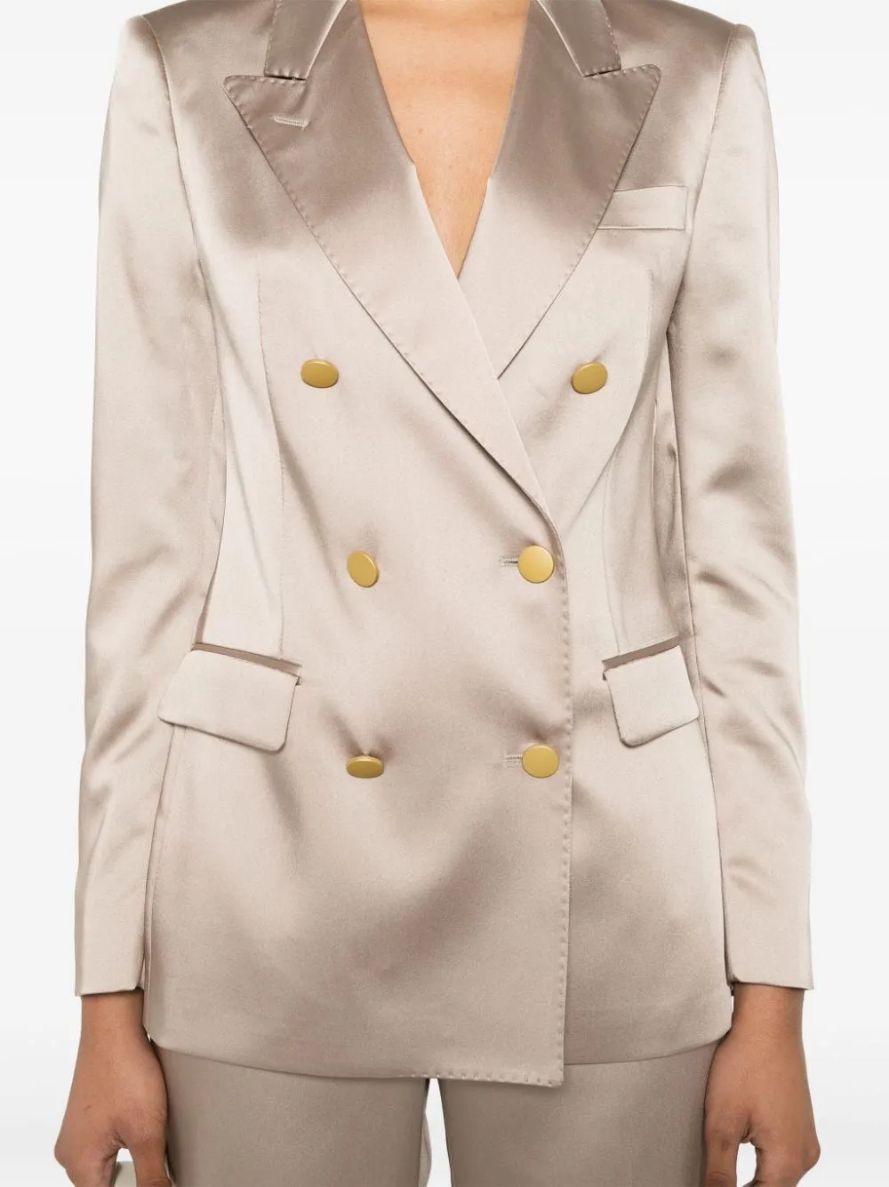 Completo doppiopetto in beige - donna