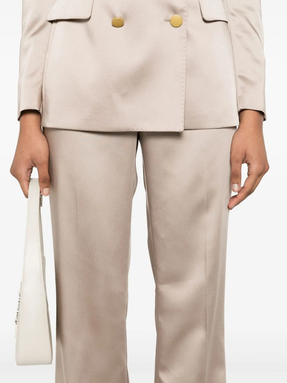 Completo doppiopetto in beige - donna