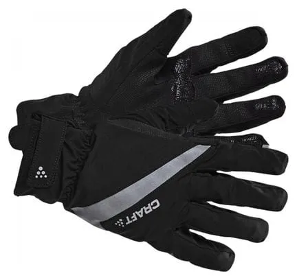 Guanti da strada invernali impermeabili Craft Rain 2.0 neri unisex