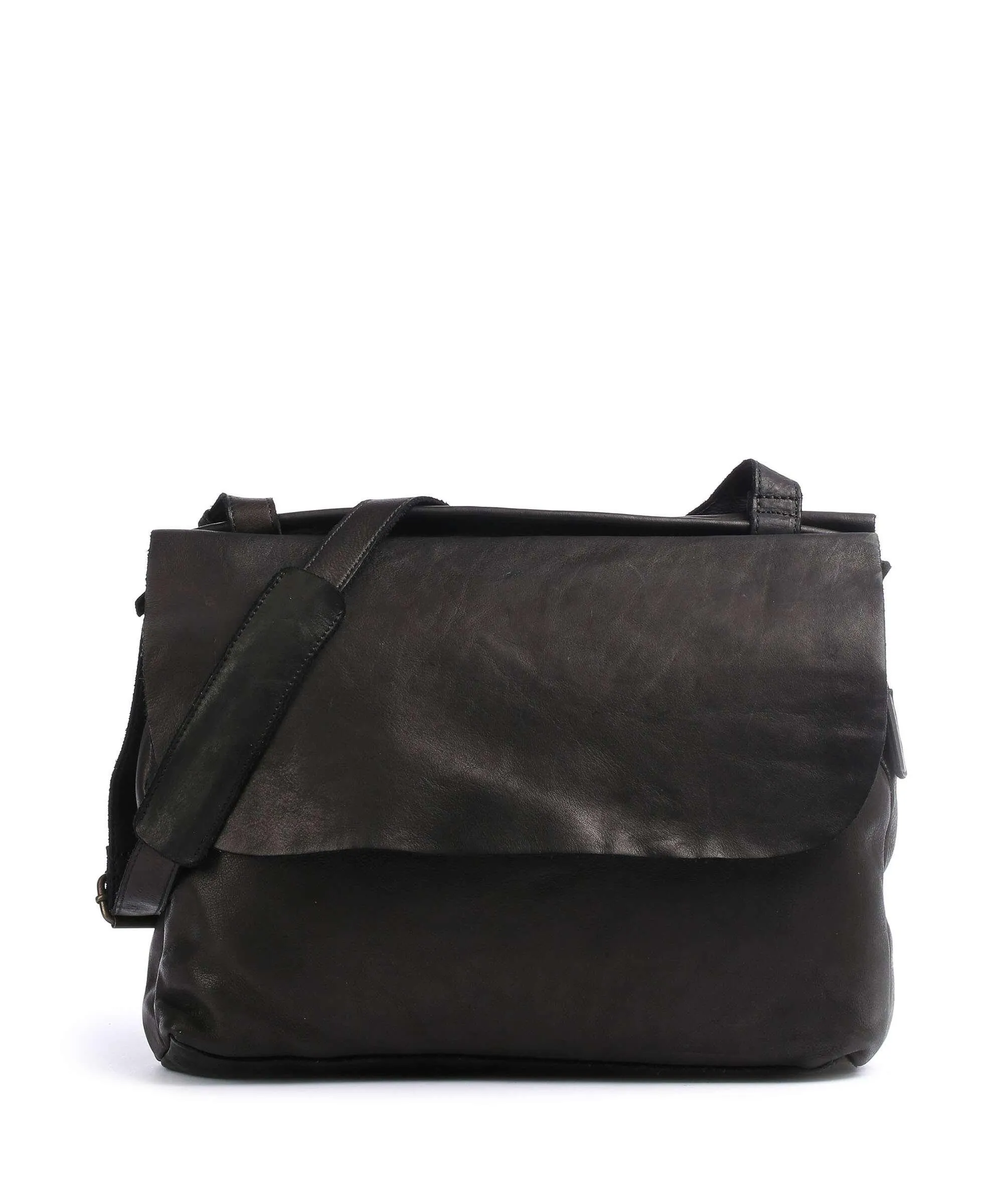 Harold's Submarine Borsa messenger pelle bovina nero  