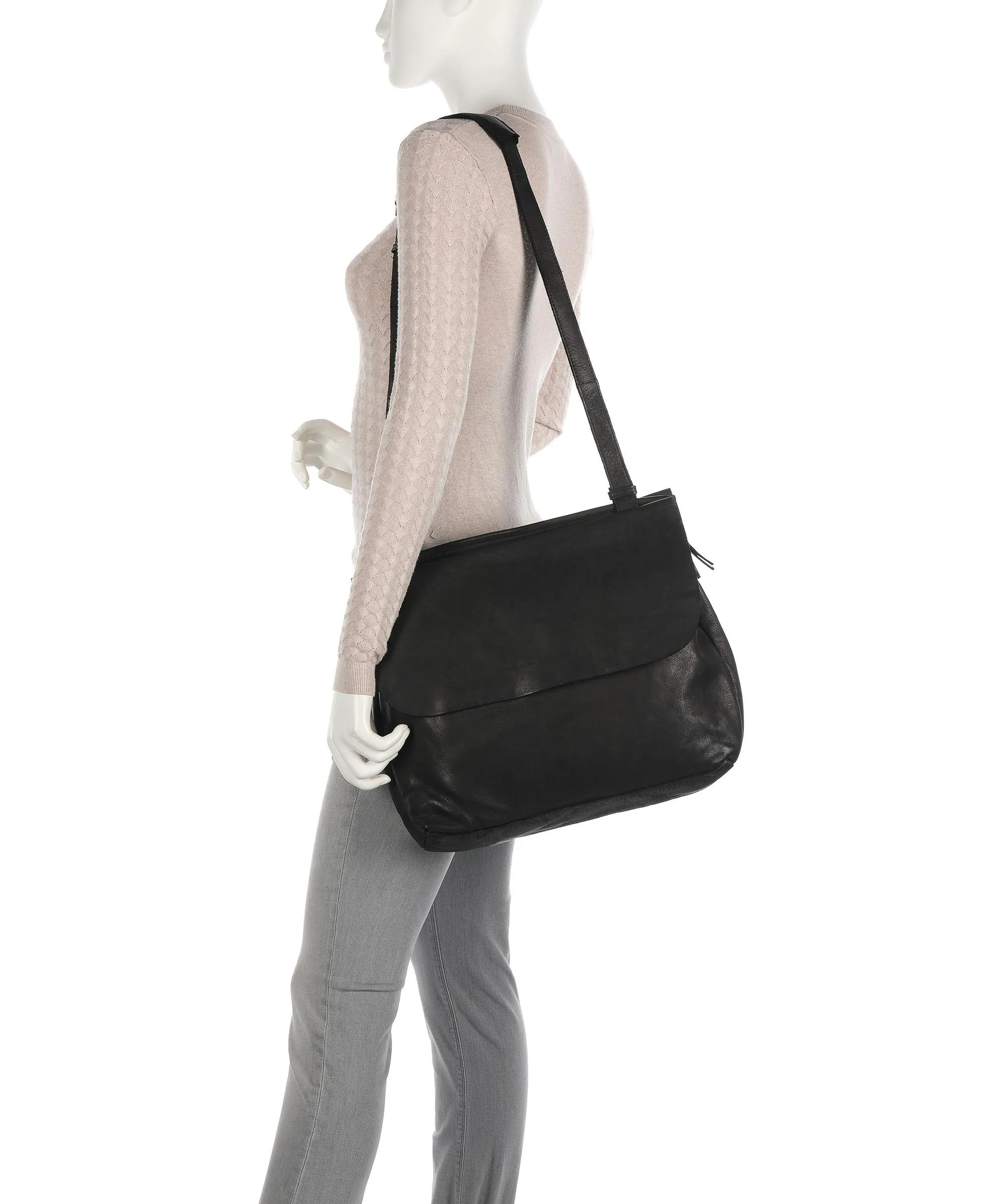  Harold's Submarine Borsa messenger pelle bovina nero  