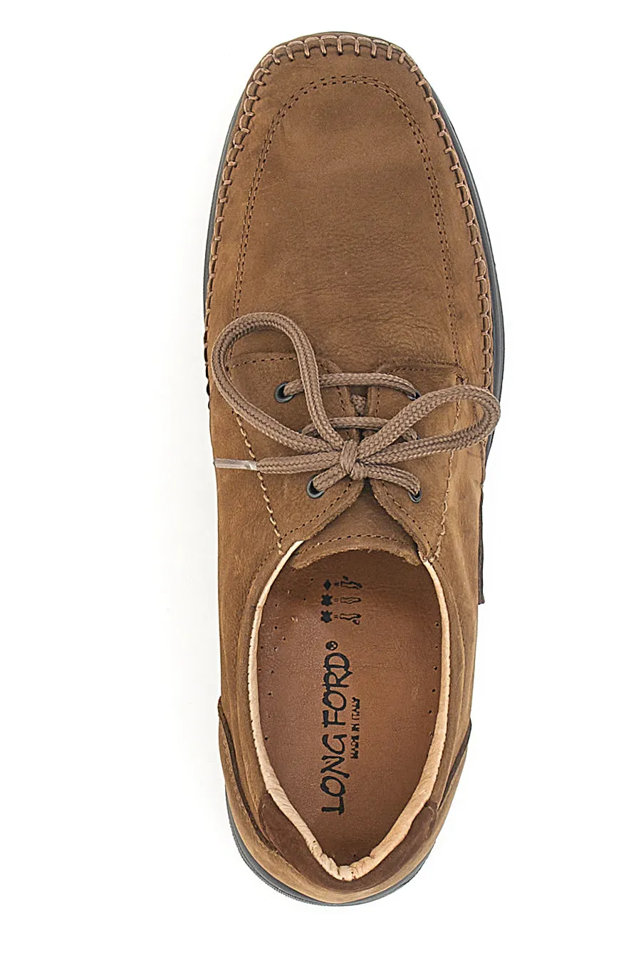   LONGFORD Scarpe Stringate Taupe in Vera Pelle Longford 2023
