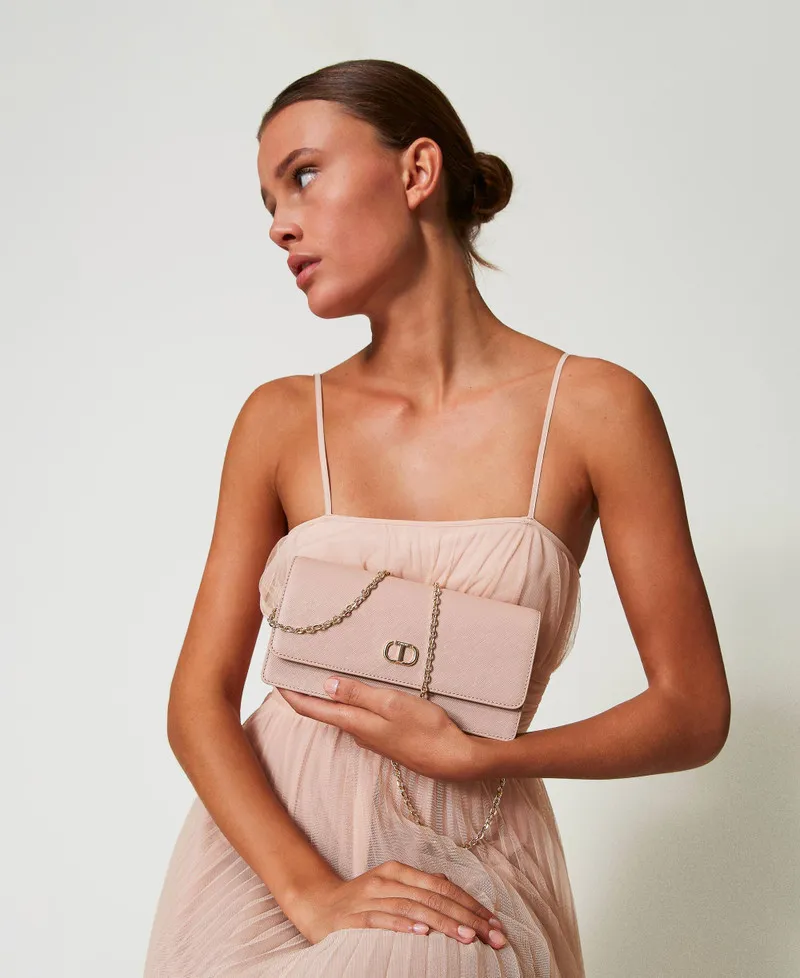 Mini borsa a tracolla con Oval T