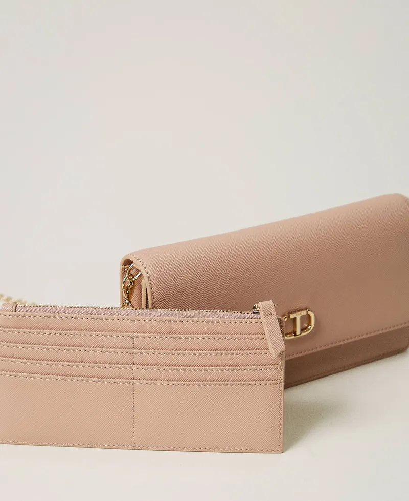 Mini borsa a tracolla con Oval T
