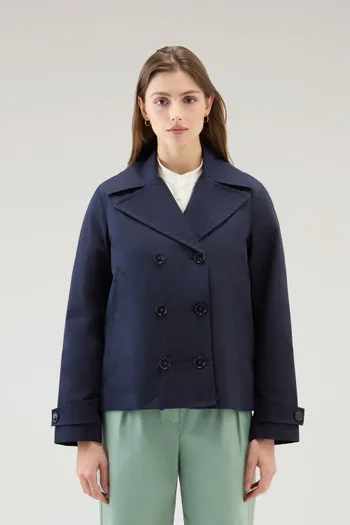 Peacoat Havice in Best Cotton                                                                                Melton Blue