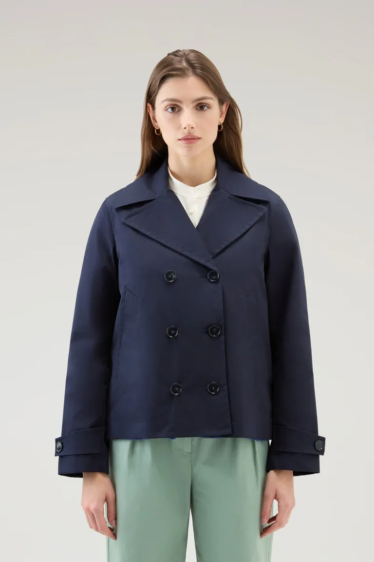 Peacoat Havice in Best Cotton                                                                                Melton Blue