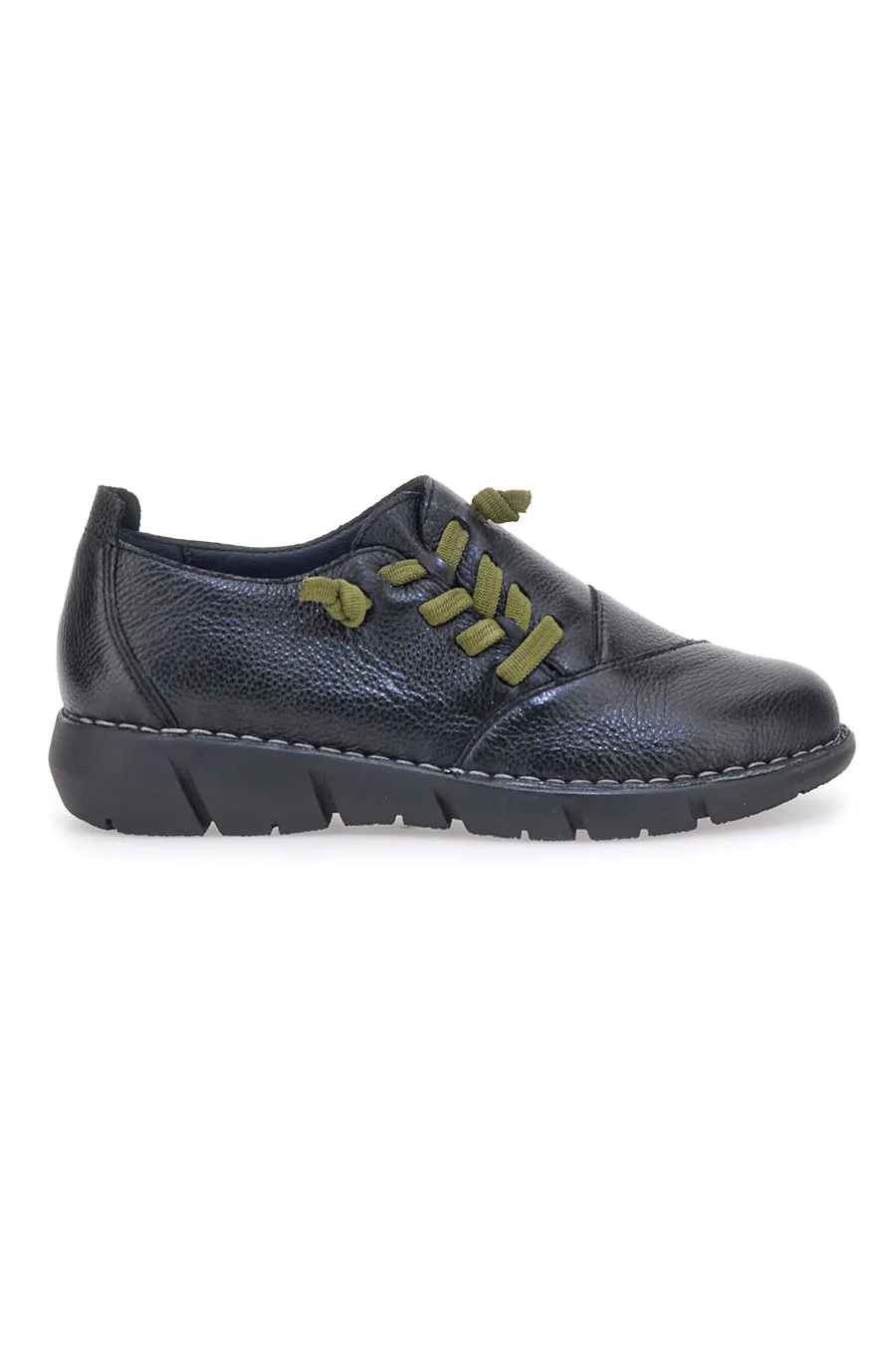   PITTARELLO Scarpe Stringate Plocadi 17569 Nere Vera Pelle