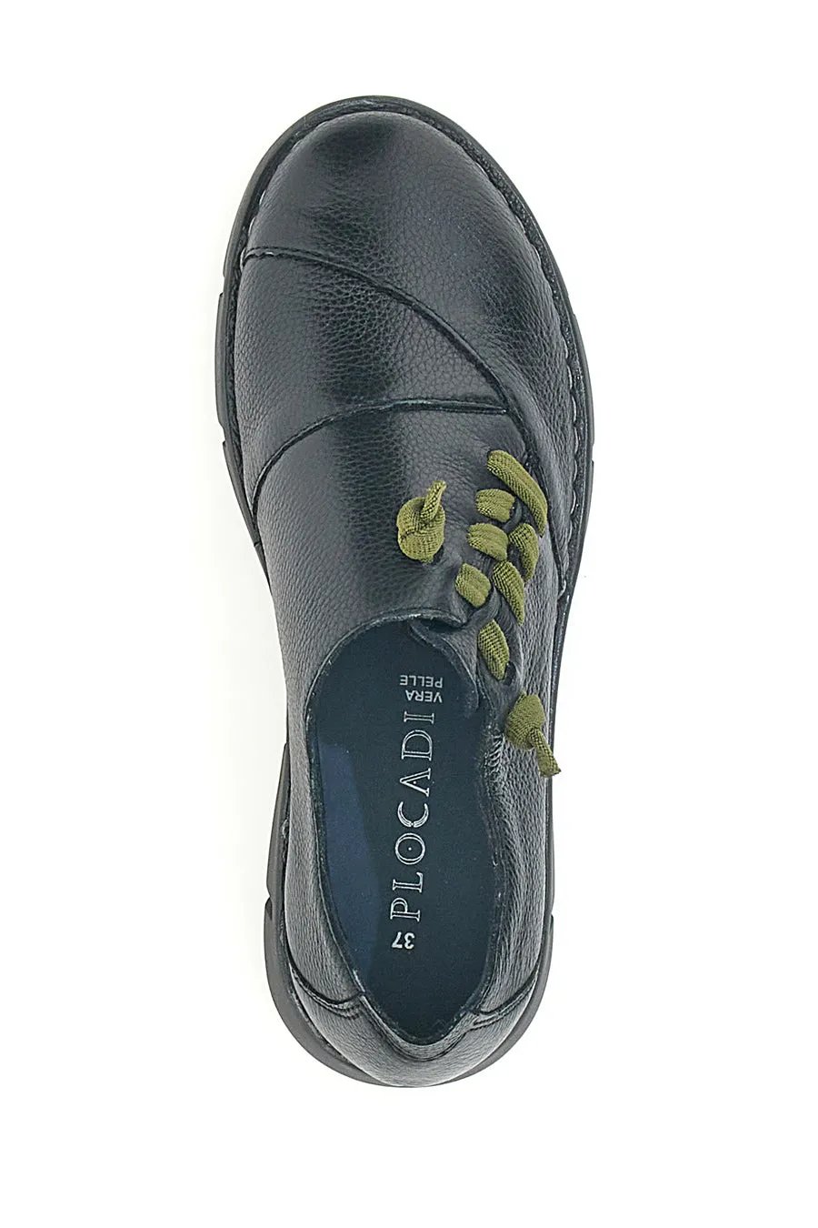   PITTARELLO Scarpe Stringate Plocadi 17569 Nere Vera Pelle