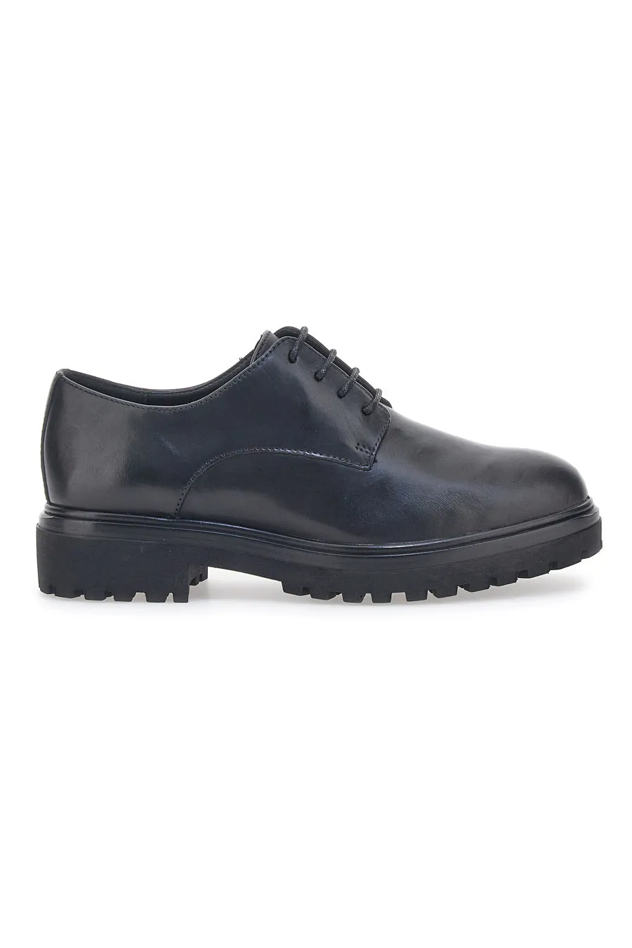   PLOCADI Scarpe Stringate Plocadi 17633 Nere Vera Pelle
