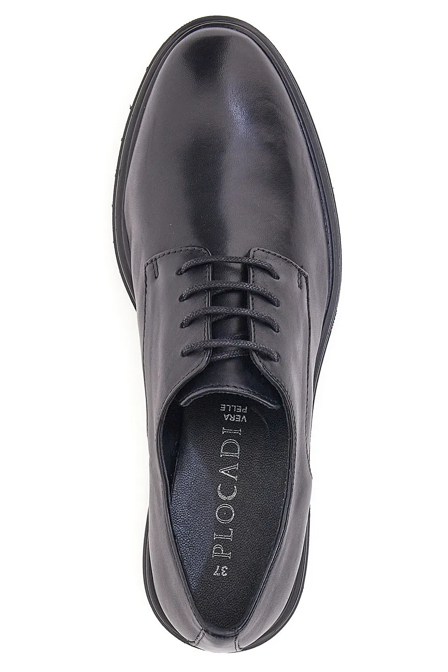   PLOCADI Scarpe Stringate Plocadi 17633 Nere Vera Pelle