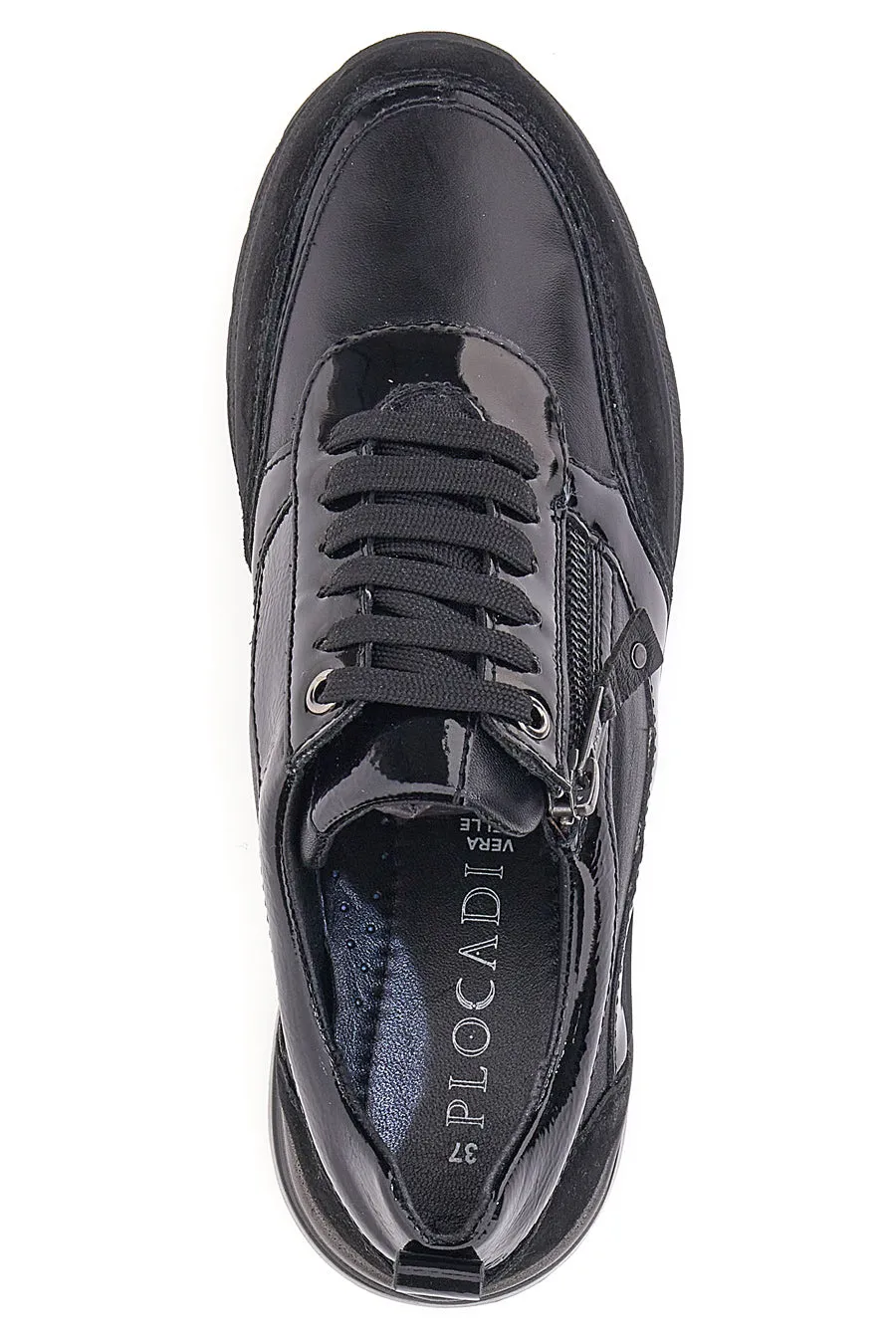   PLOCADI Scarpe Stringate Plocadi 20149 Nere Vera Pelle