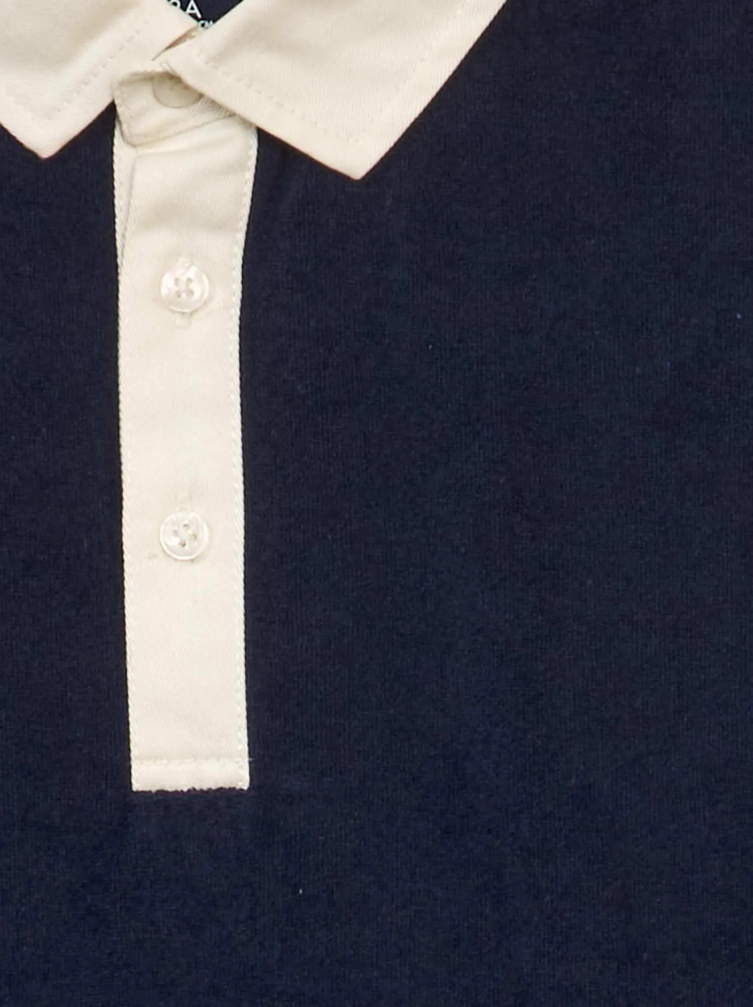 Polo stile rugby - blu