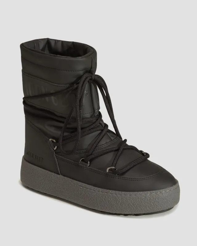 Scarpe invernali da uomo Moon Boot Mtrack Tube Rubber Nere