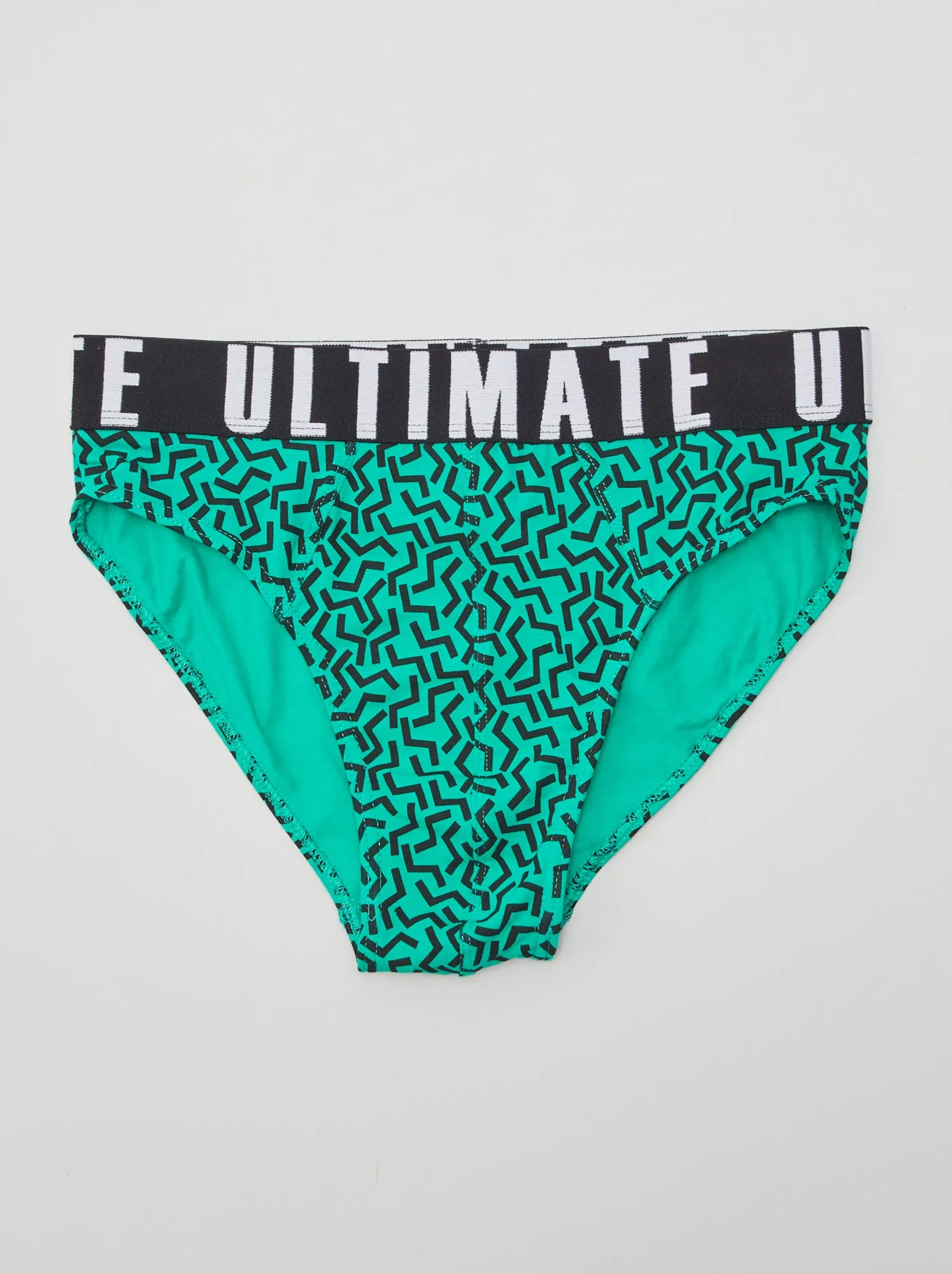 Set di 3 slip con stampa - NERO