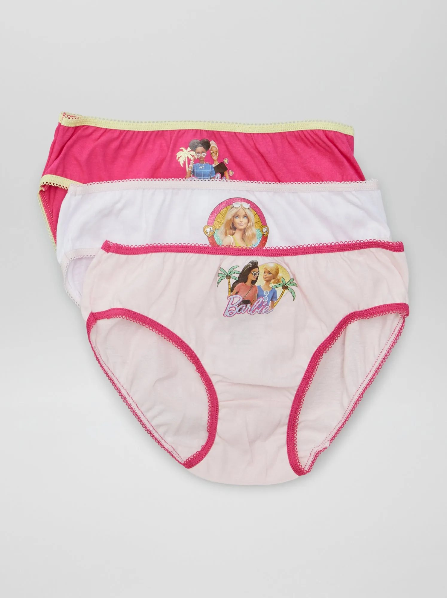 Set di 3 slip 'Barbie' - ROSA
