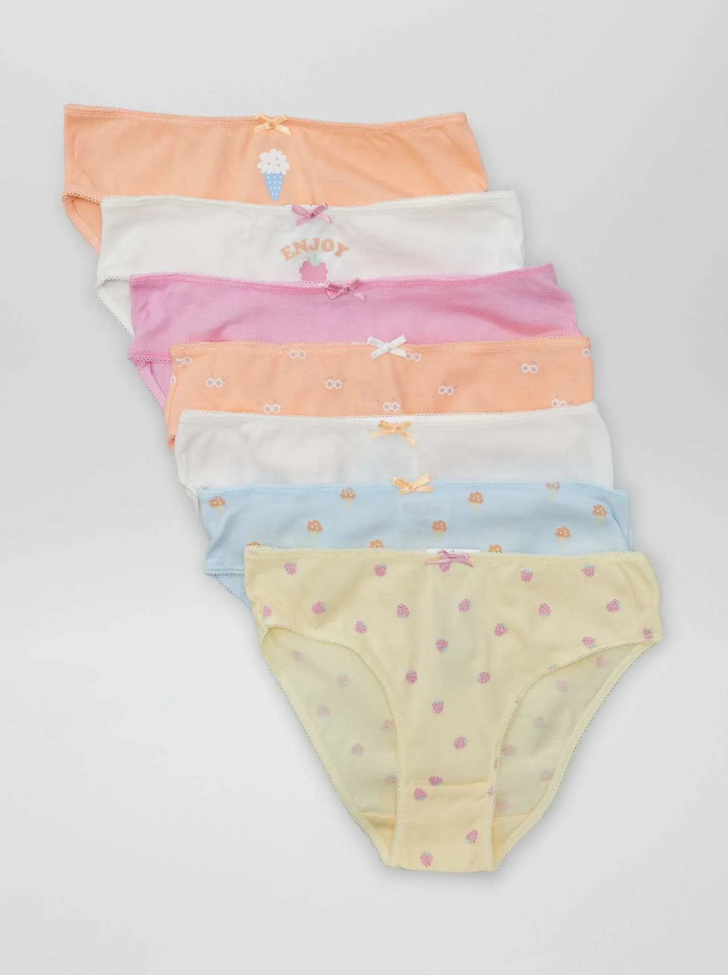 Set di 7 slip - ARANCIONE
