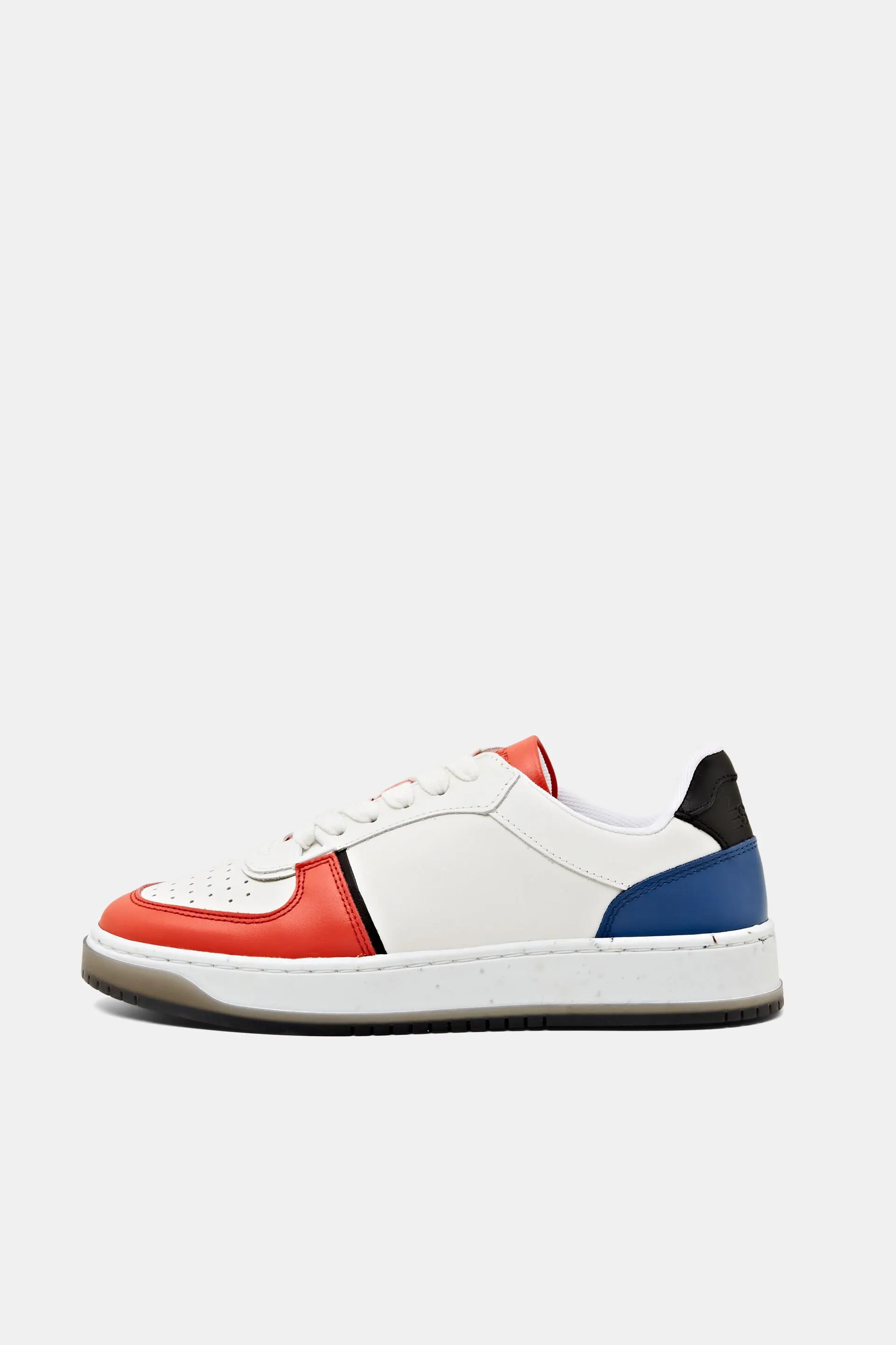 Sneakers stringate in pelle