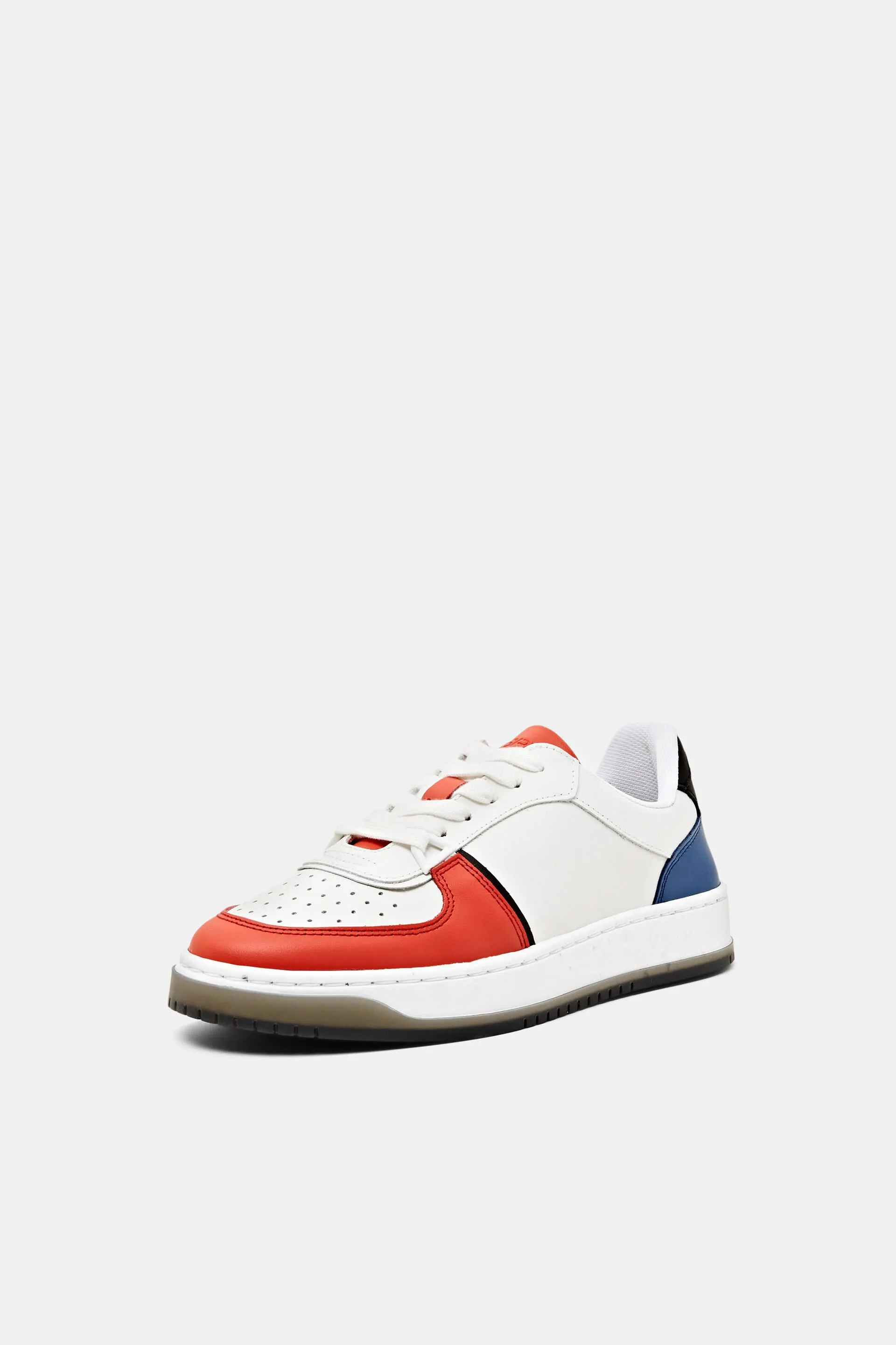 Sneakers stringate in pelle
