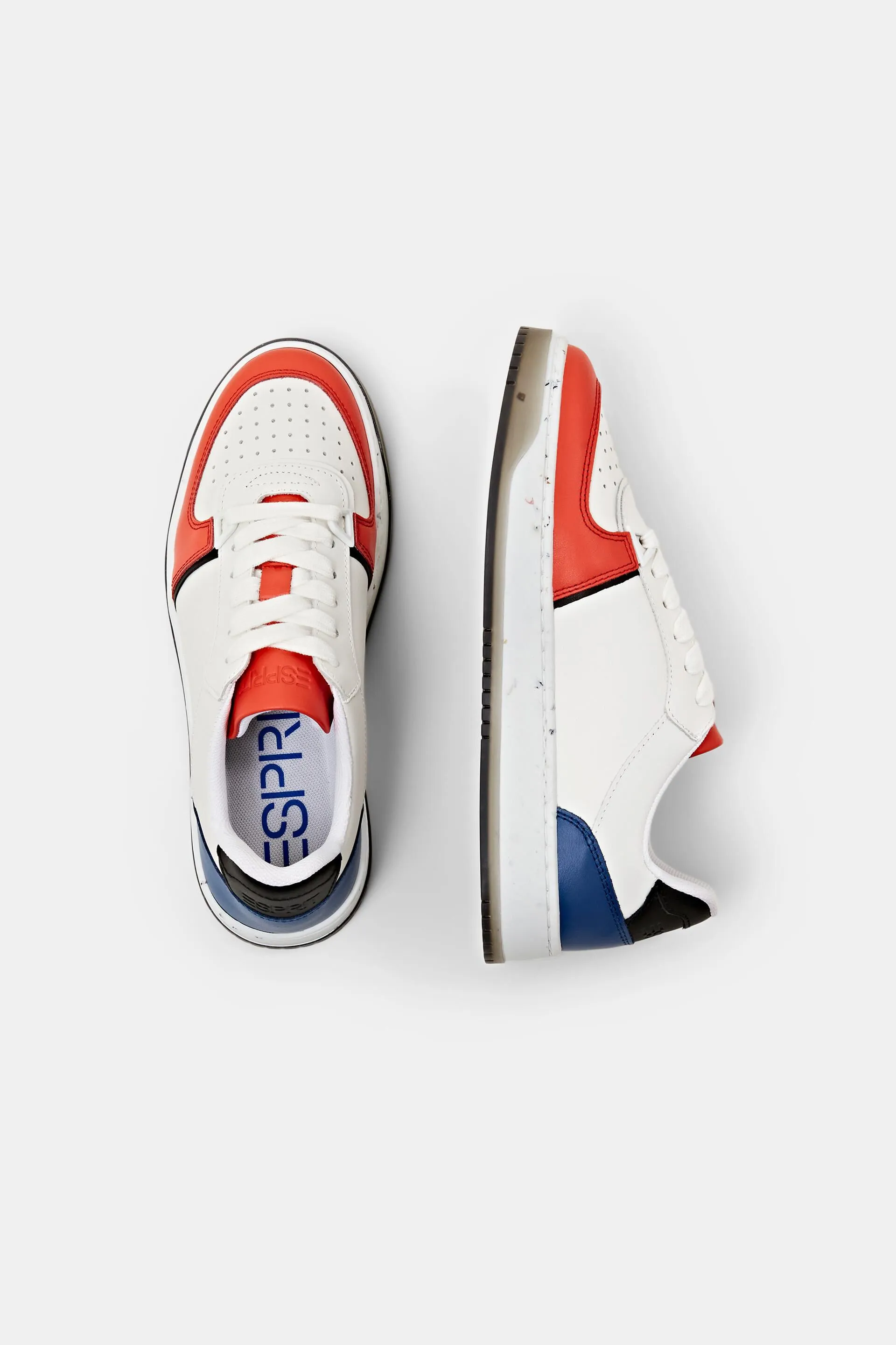 Sneakers stringate in pelle