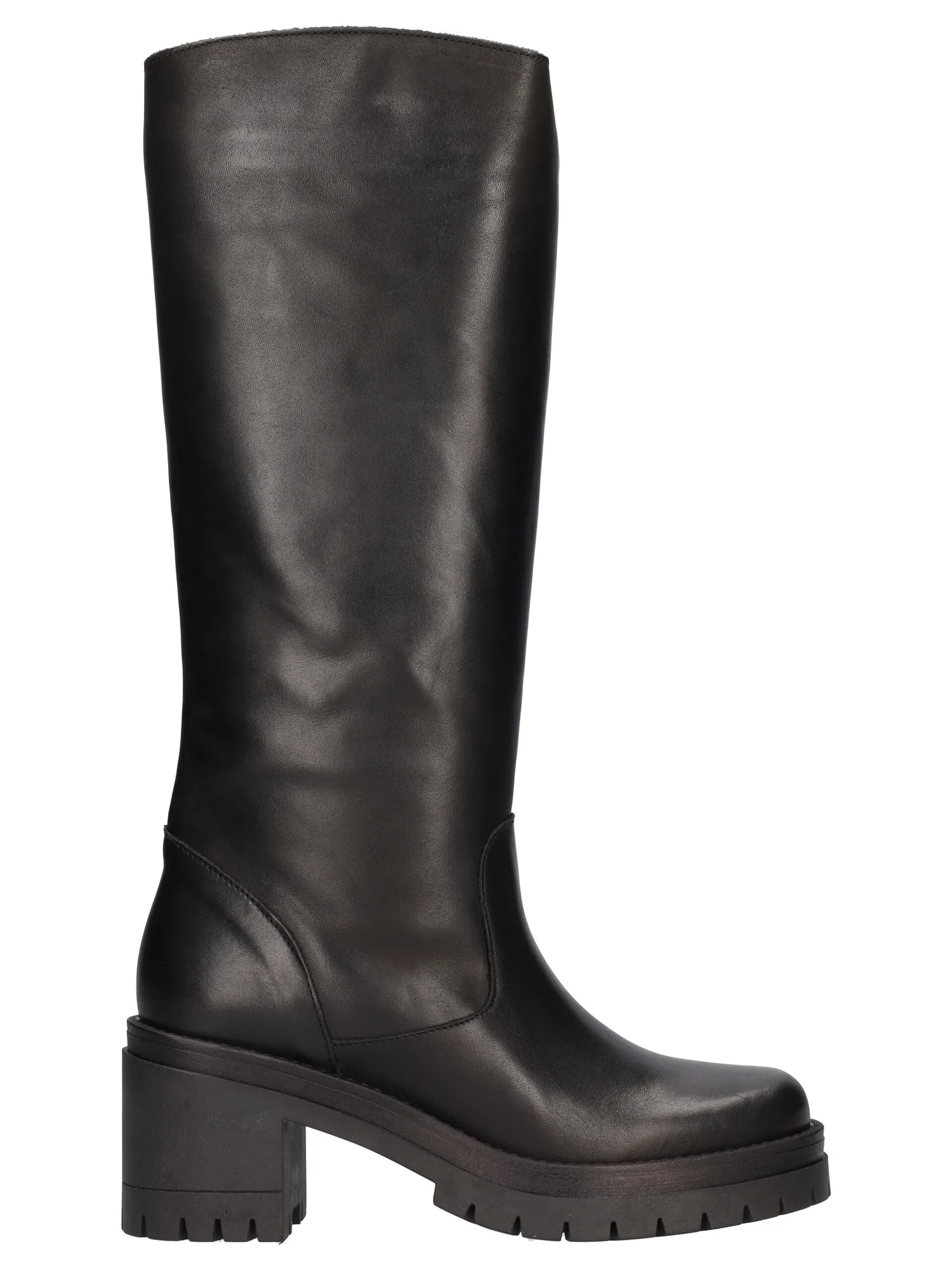 Stivale tacco largo Lace-Up NYC da donna nero