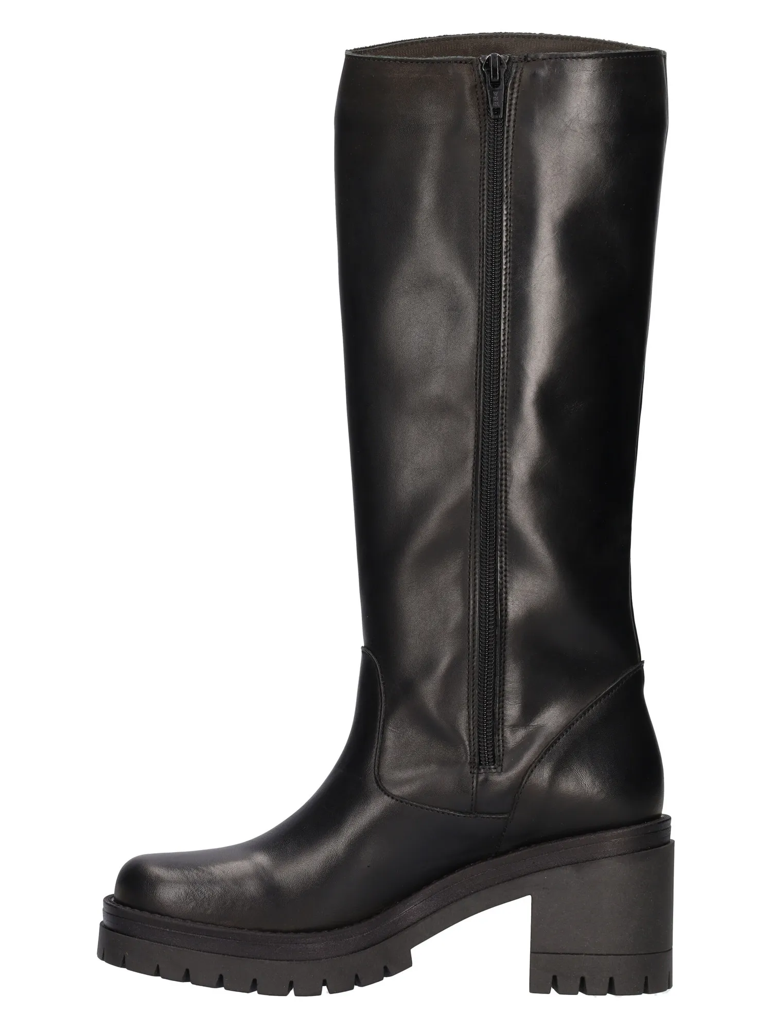 Stivale tacco largo Lace-Up NYC da donna nero